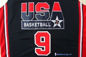 Maillot NBA Pas Cher USA 1992 Jordan 9 Noir