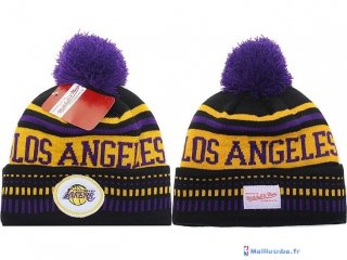 Tricoter un Bonnet NBA Los Angeles Lakers 2017 Pourpre Jaune Noir