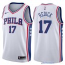 Maillot NBA Pas Cher Philadelphia Sixers JJ Redick 17 Blanc Association 2017/18