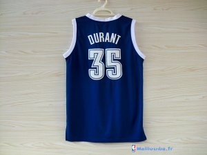 Maillot NBA Pas Cher Oklahoma City Thunder Kevin Durant 35 Retro Bleu MC