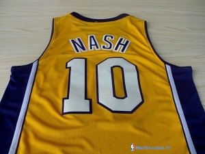 Maillot NBA Pas Cher Los Angeles Lakers Steve Nash 10 Jaune