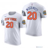 Maillot Manche Courte New York Knicks Doug McDermott 20 Blanc 2017/18