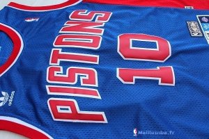 Maillot NBA Pas Cher Detroit Pistons Dennis Rodman 10 Bleu