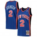 New York Knicks Larry Johnson Mitchell & Ness Blue Hardwood Classics 1998-99 Swingman Jersey