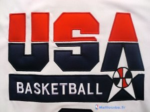 Maillot NBA Pas Cher USA 1992 James 6 Blanc