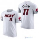 Maillot Manche Courte Miami Heat Dion Waiters 11 Blanc 2017/18