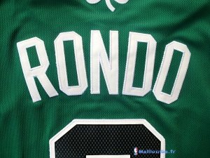 Maillot NBA Pas Cher Boston Celtics Rajon Rondo 9 Vert Noir