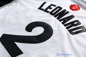 Maillot NBA Pas Cher Noël San Antonio Spurs Leonard 2 Blanc