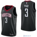 Maillot NBA Pas Cher Houston Rockets Chris Paul 3 Noir Statement 2017/18