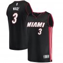 Miami Heat Dwyane Wade Fanatics Branded Black Fast Break Road Jersey - Icon Edition