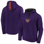 Phoenix Suns Fanatics Branded PurpleBlack Iconic Defender Performance Primary Logo Pullover Hoodie