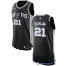 Maillot NBA Pas Cher San Antonio Spurs Tim Duncan 21 Noir Icon 2017/18