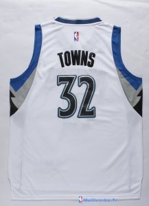 Maillot NBA Pas Cher Minnesota Timberwolves Karl Anthony 32 Towns Blanc