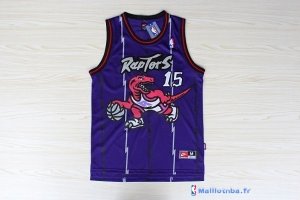 Maillot NBA Pas Cher Toronto Raptors Vince Carter 15 Retro Pourpre