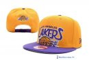 Bonnet NBA Los Angeles Lakers 2016 Jaune Pourpre 1