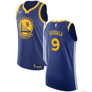 Maillot NBA Pas Cher Golden State Warriors Andre Iguodala 9 Bleu Icon 2017/18