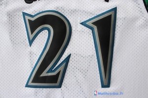 Maillot NBA Pas Cher Minnesota Timberwolves Kevin Garnett 21 Retro Blanc