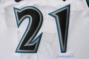 Maillot NBA Pas Cher Minnesota Timberwolves Kevin Garnett 21 Retro Blanc