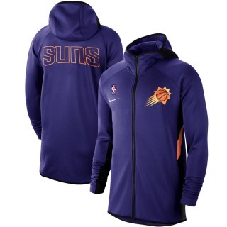 Phoenix Suns Nike Purple Authentic Showtime Therma Flex Performance Full-Zip Hoodie