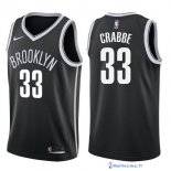 Maillot NBA Pas Cher Brooklyn Nets Allen Crabbe 33 Noir Icon 2017/18