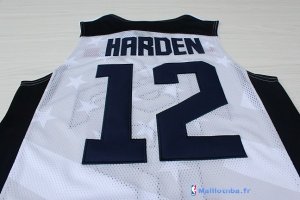 Maillot NBA Pas Cher USA 2012 James Harden 12 Blanc
