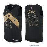 Maillot NBA Pas Cher Toronto Raptors Jakob Poeltl 42 Nike Noir Ville 2017/18