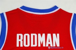 Maillot NBA Pas Cher Detroit Pistons Dennis Rodman 10 Retro Rouge