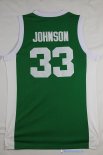 Maillot NCAA Pas Cher Michigan Earvin Johnson 33 Vert Blanc