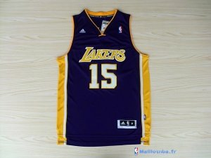 Maillot NBA Pas Cher Los Angeles Lakers Metta World 15 Peace Pourpre