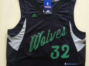 Maillot NBA Pas Cher Noël Minnesota Timberwolves Karl Towns 32 Noir