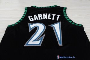 Maillot NBA Pas Cher Minnesota Timberwolves Kevin Garnett 21 Retro Noir