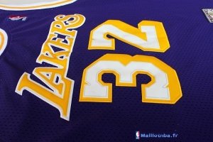 Maillot NBA Pas Cher Los Angeles Lakers Wesley Johnson 32 Pourpre