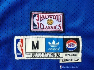 Maillot ABA Pas Cher Brooklyn Nets Erving 32 Bleu