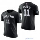 Maillot Manche Courte San Antonio Spurs Bryn Forbes 11 Noir 2017/18