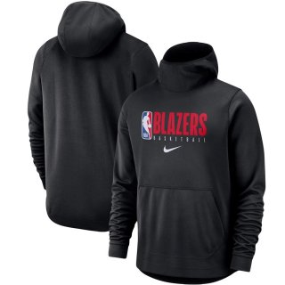 Portland Trail Blazers Nike Black Spotlight Practice Performance Pullover Hoodie