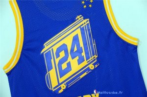 Maillot NBA Pas Cher Golden State Warriors Rick Barry 24 Retro Bleu