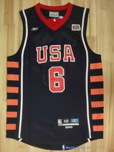 Maillot NBA Pas Cher USA 2004 McGrady 6 Noir