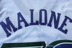 Maillot NBA Pas Cher Utah Jazz Karl Malone 32 Blanc