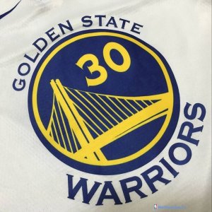 Maillot NBA Pas Cher Golden State Warriors Stephen Curry 30 Blanc Association 2017/18