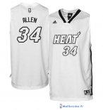 Maillot NBA Pas Cher Noël Miami Heat Allen 34 Blanc