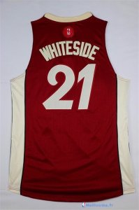 Maillot NBA Pas Cher Noël Miami Heat Blancside 21 Rouge