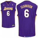 Maillot NBA Pas Cher Los Angeles Lakers Jordan Clarkson 6 Pourpre