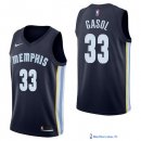 Maillot NBA Pas Cher Memphis Grizzlies Pau Gasol 33 Marine Icon 2017/18