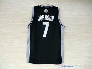 Maillot NBA Pas Cher Brooklyn Nets Earvin Johnson 7 Noir