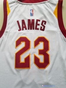 Maillot NBA Pas Cher Cleveland Cavaliers Junior LeBron James 23 Blanc 2017/18