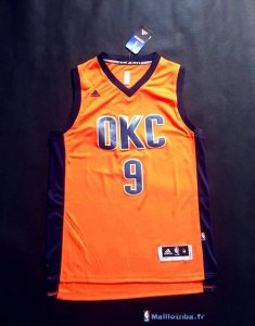 Maillot NBA Pas Cher Oklahoma City Thunder Serge Ibaka 9 Orange