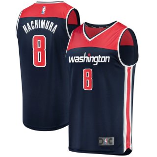 Washington Wizards Rui Hachimura Fanatics Branded Navy Fast Break Replica Jersey - Statement Edition