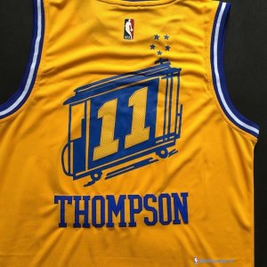Maillot NBA Pas Cher Golden State Warriors Klay Thompson 11 Jaune