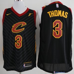 Maillot NBA Pas Cher Cleveland Cavaliers Isaiah Thomas 3 Noir 2017/18