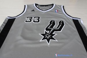 Maillot NBA Pas Cher San Antonio Spurs Boris Diaw 33 Gris